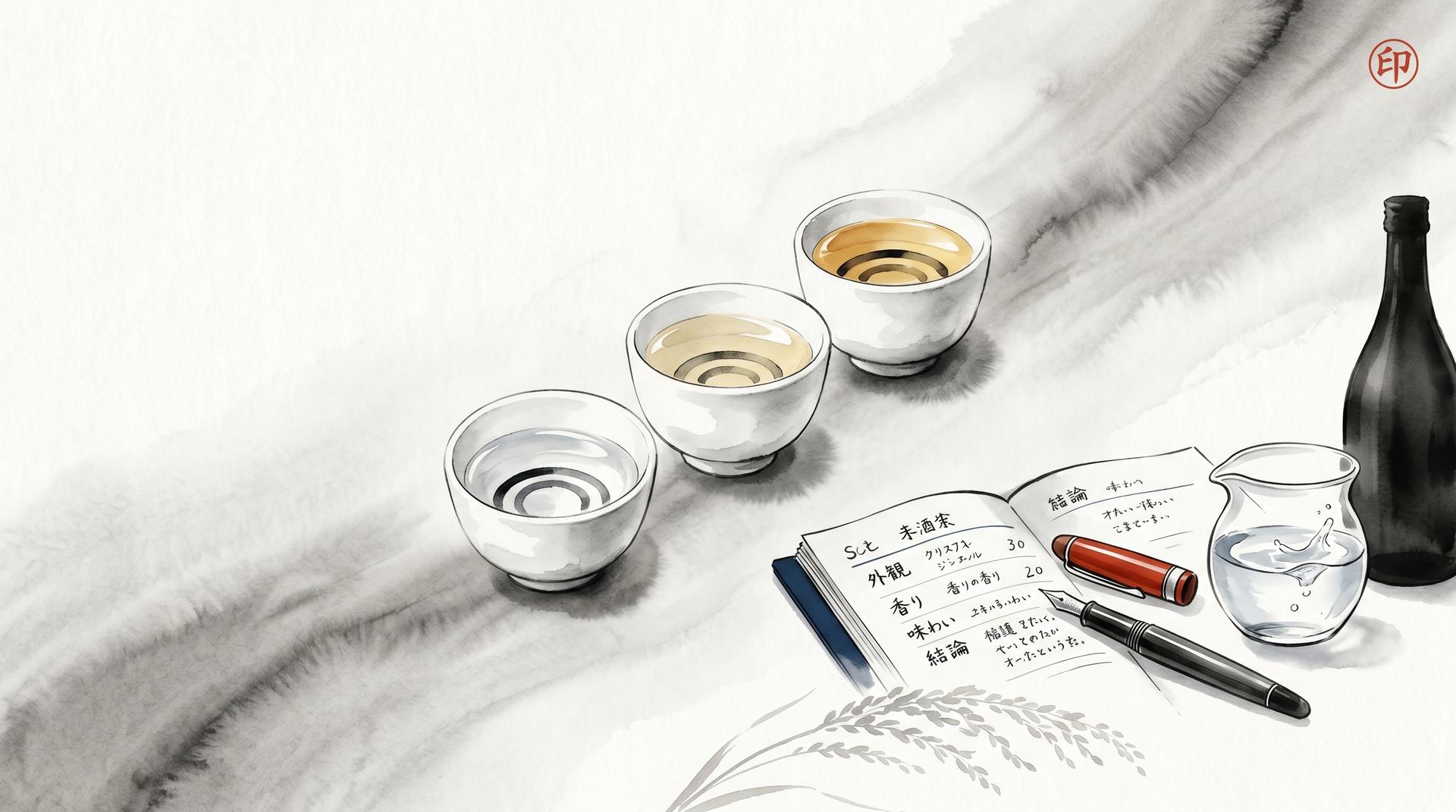 酒ディプロマ二次試験テイスティング対策｜日本酒4種・焼酎2種を見極める独学完全ガイド【2026年版】のアイキャッチ画像